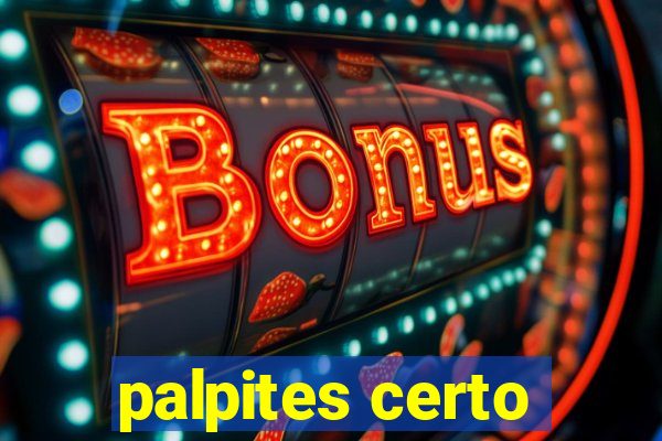 palpites certo