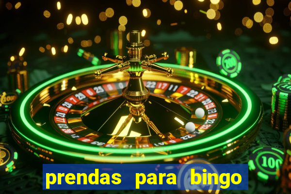 prendas para bingo de natal